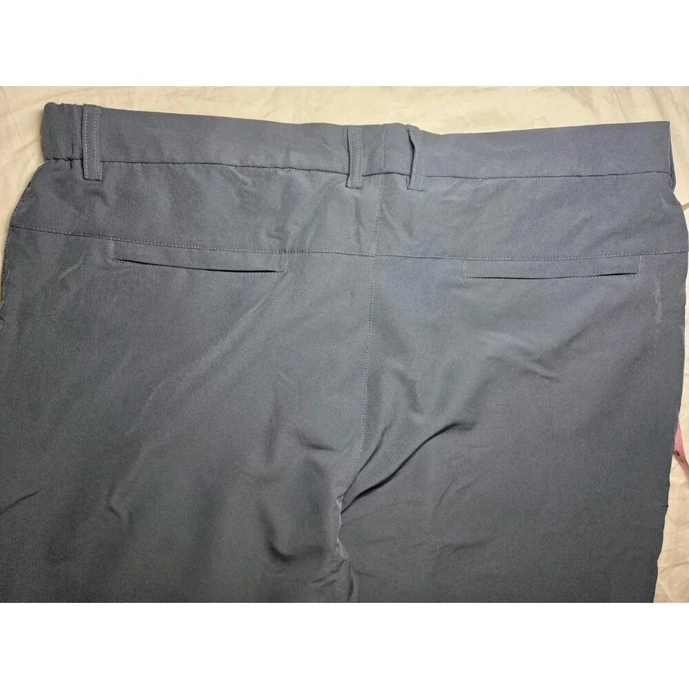 Proflex Misty Blue/Gray Straight Leg Stretch Golf Outdoor Pants 38x30 NWT Veboon